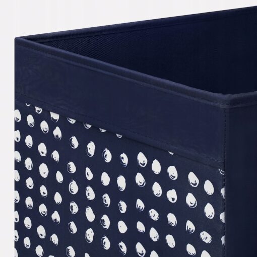 IKEA DRONA PUDEŁKO GRANATOWO-BIAŁE 33x38x33 CM - obrazek 3
