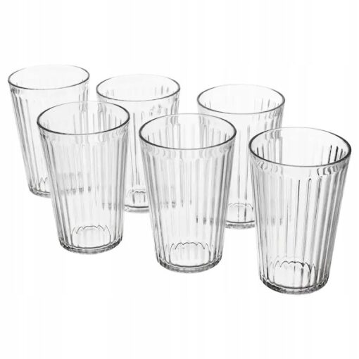 SZKLANKA ZESTAW SZKLANEK 6 SZTUK SZKŁO 430 ML
