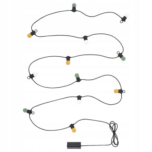 IKEA SOLVINDEN Łańcuch świetlny LED z 12 żarówkami, na baterie/zewnętrzne - obrazek 2