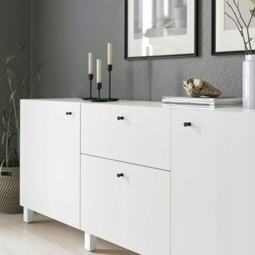 IKEA SKRUVSHULT UCHWYT MEBLOWY ANTRACYT 18mm 2 SZT - obrazek 3