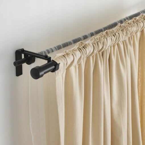 IKEA RACKA KARNISZ CZARNY 120-210 cm - obrazek 3