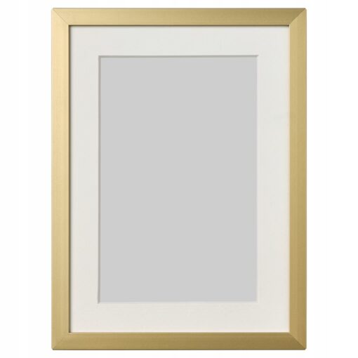 IKEA LOMVIKEN RAMKA NA ZDJĘCIA W ZŁOTYM KOLORZE 13x18 CM