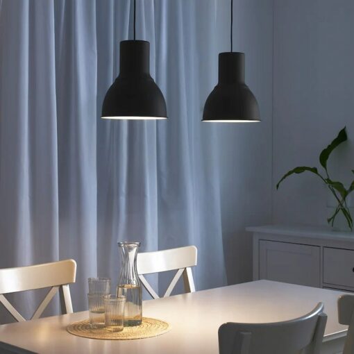 IKEA HEKTAR LAMPA WISZĄCA CIEMNA SZARA 22 cm - obrazek 2