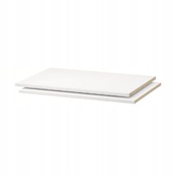 IKEA UTRUSTA PÓŁKA + WSPORNIK BIAŁA 80x60 cm 2 SZT