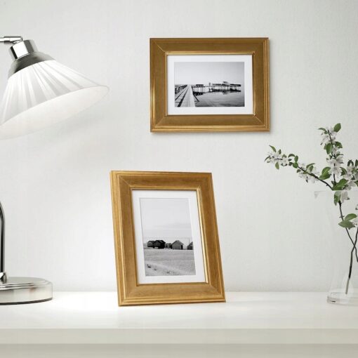 IKEA VIRSERUM RAMKA NA ZDJĘCIA 13x18cm ZŁOTA - obrazek 2