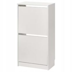 IKEA BISSA SZAFKA NA BUTY Z 2 PRZEGRODAMI BIAŁA