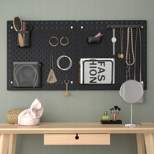 IKEA SKADIS WIESZAK DO TABLICY PERFOROWANEJ 3x28cm, CZARNY - obrazek 3
