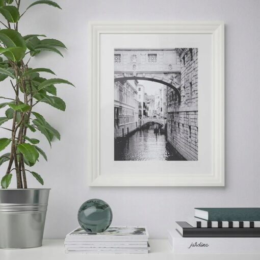 IKEA EDSBRUK RAMKA DREWNIANA BIAŁA 40x50 CM - obrazek 3