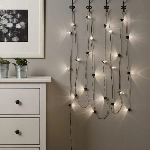 LAMPKI GIRLANDA LED WISZĄCA IKEA BLOTSNO LED 11 M - obrazek 4