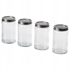 IKEA CITRONHAJ Pojemniki na przyprawy szklane 350 ml - 4 sztuki