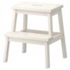 TABORET ZE SCHODKIEM BAMBUS TENHULT 43X40X50 CM