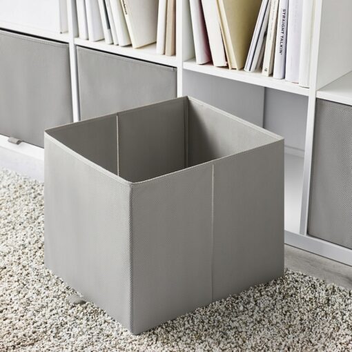 IKEA KOSINGEN Pudełko, jasnoszary, 33x38x33 cm - obrazek 4