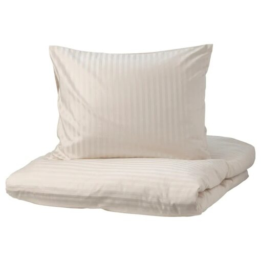 IKEA NATTJASMIN KOMPLET POŚCIELI BEŻ 200x200/50x60