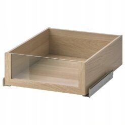 IKEA KOMPLEMENT SZUFLADA ZE SZKLANYM FRONTEM DĄB