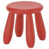 IKEA Stołek dziecięcy, do wewnątrz/na zewnątrz/czerwony