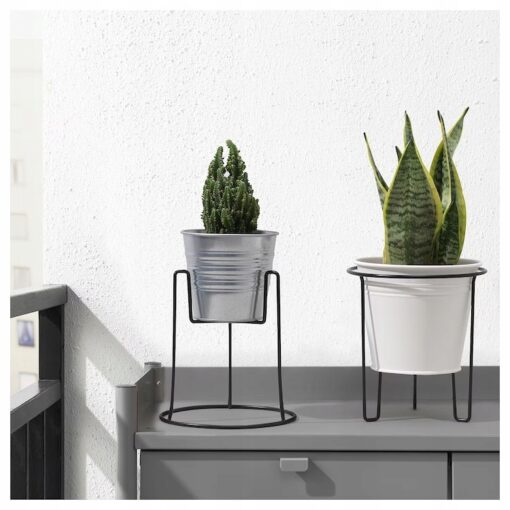 IKEA SVARTPEPPAR STOJAK NA DONICZKĘ CZARNY 21 CM - obrazek 3