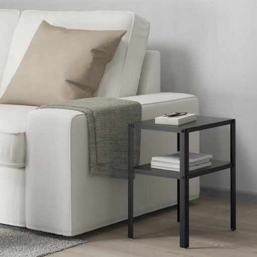 IKEA KNARREVIK Stolik nocny, czarny, 37x28 cm - obrazek 6