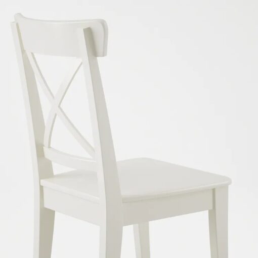 IKEA INGOLF KRZESŁO BIAŁE LITE DREWNO 43x52x91cm - obrazek 3
