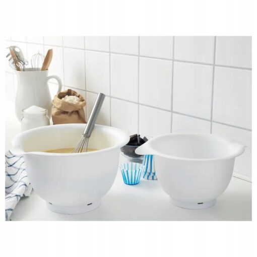 IKEA VISPAD MISKA 2 SZT. BIAŁY 2,3L 3,7L - obrazek 3