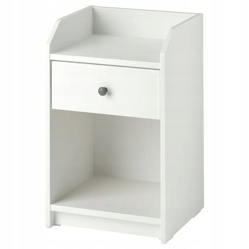 IKEA HAUGA STOLIK NOCNY BIAŁY 40x36 CM