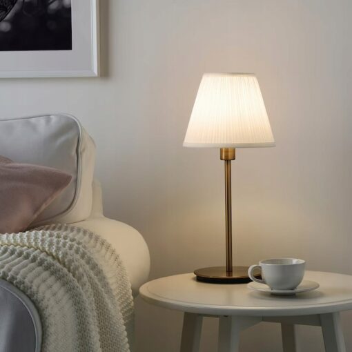 IKEA SKAFTET PODSTAWA LAMPY STOŁOWEJ KOLOR MOSIĄDZ - obrazek 4