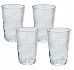 IKEA KLIPPLAX 4 szt.Szklanka, szkło bezbarwne, 40 cl