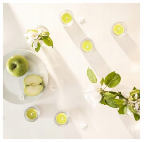 ŚWIECA ZAPACHOWA TEALIGHT JABŁKO IKEA 30SZT LOVSKOGSLUND - obrazek 3