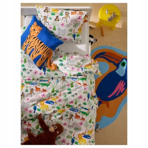 Komplet pościeli IKEA NATTHAGER 150 x 200 cm wielokolorowy - obrazek 6