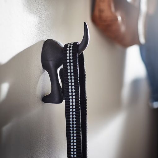 IKEA BASTIS HAK WIESZAK OGON CZARNY 12CM,ZESTAW 3SZT. - obrazek 3