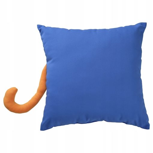 IKEA NATTHAGER Poduszka, niebieski/tygrys, 50x50 cm - obrazek 2