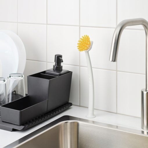 IKEA RINNIG Szczotka do zmywania, jaskrawożółty/kremowy - obrazek 3