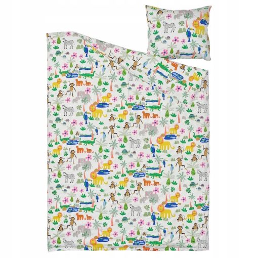 Komplet pościeli IKEA NATTHAGER 150 x 200 cm wielokolorowy - obrazek 2