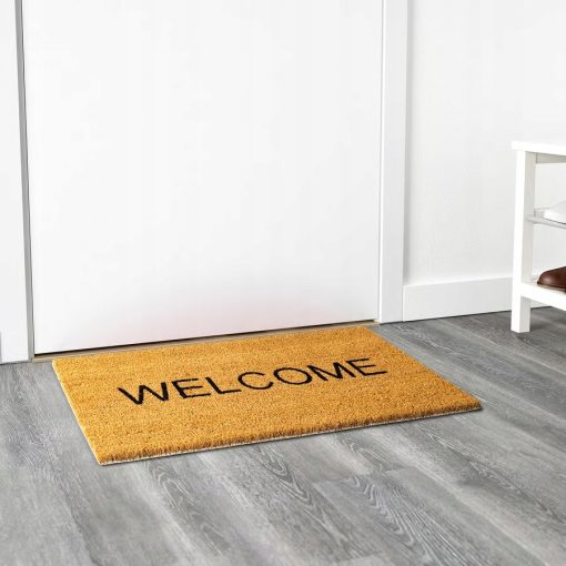 IKEA TRIABO Wycieraczka, włókno kokos/naturalny welcome 40x60 cm - obrazek 3