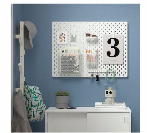 TABLICA PERFOROWANA DWUSTRONNA RÓŻOWA BEŻOWA 76x56 cm SKADIS IKEA - obrazek 4