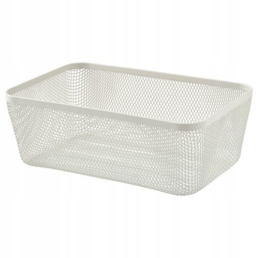 IKEA 365+ Kosz na jedzenie, metal/biały, 30x20x11 cm