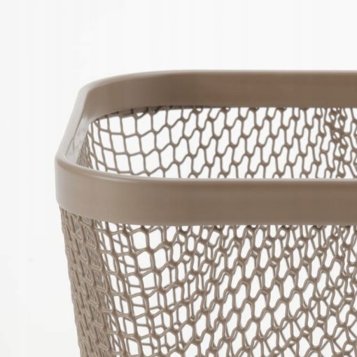 IKEA 365+ Kosz na jedzenie, metal/jasny szarobrązowy, 14x14x10 cm - obrazek 5