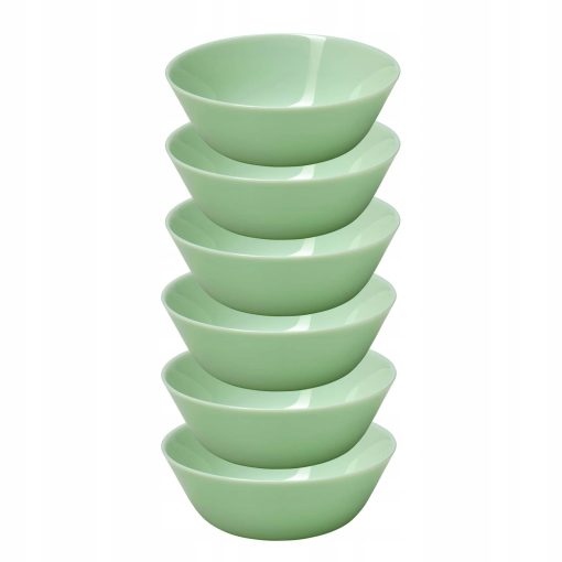 OFTAST Miska,zestaw 6 szt, jasnozielony, 15 cm