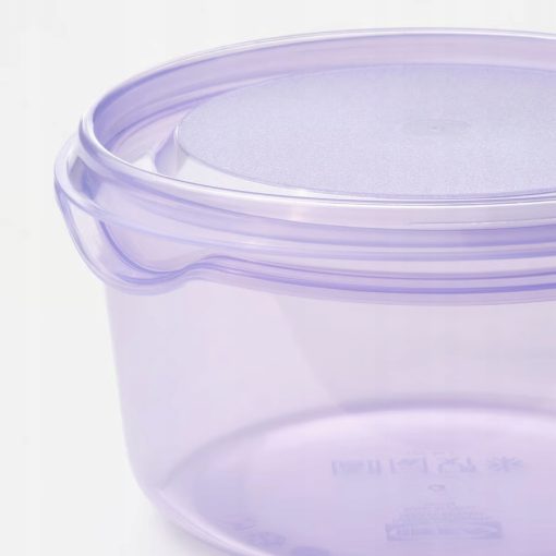 IKEA PRUTA Pojemnik na przekąski z pokrywką liliowy/zielony, 0.3 l 2 sztuki - obrazek 6