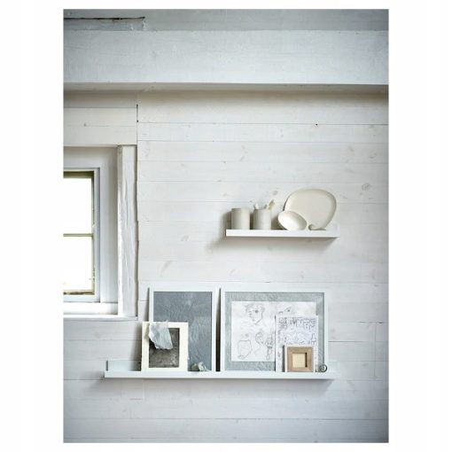 IKEA MOSSLANDA PÓŁKA NA ZDJĘCIA - biały, 55cm,zestaw 2szt, - obrazek 2
