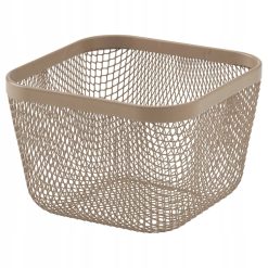 IKEA 365+ Kosz na jedzenie, metal/jasny szarobrązowy, 14x14x10 cm