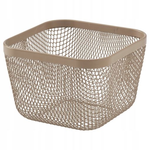 IKEA 365+ Kosz na jedzenie, metal/jasny szarobrązowy, 14x14x10 cm
